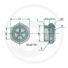 Wziernik poziomu oleju M14x1.5 aluminium Miselli