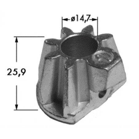 Koło stożkowe I 8245-511-070-028, fi14,7x25,9