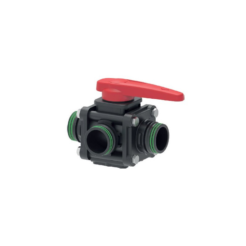 Zawór Kulowy Ręczny 3-Drożny Złącze T6 Arag 6280453015S66