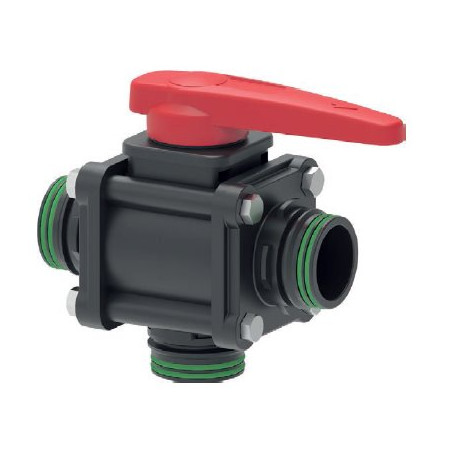 Zawór Kulowy Ręczny 3-Drożny Złącze T7 Arag 6280453426S77