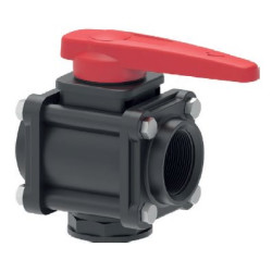 Zawór Kulowy Ręczny 3-Drożny Gwint Wew. 2i1/2” Arag 6280453427A88