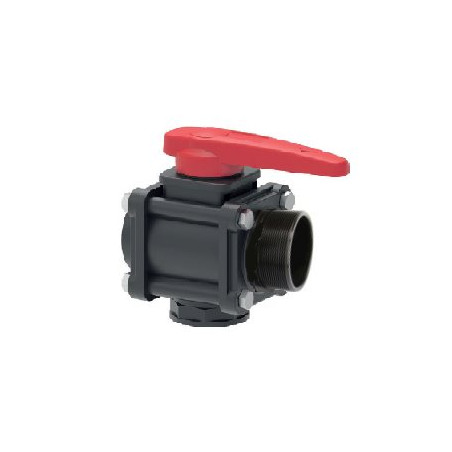 Zawór Kulowy Ręczny 3-Drożny Gwint Zew. 1i1/2” Arag 8026834224544