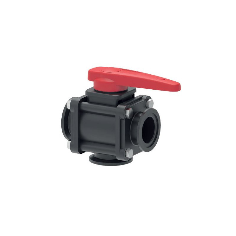Zawór Kulowy Ręczny 3-Drożny Złacze Kołnierzowe 3”full Port Arag 6280453427L99