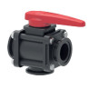 Zawór Kulowy Ręczny 3-Drożny Złacze Kołnierzowe 2”std. Port Arag 6280453025L66