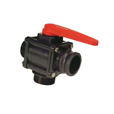 Zawór Kulowy Ręczny 3-Drożny Gwint Zew. 2” Camlock 2” Arag 6280453426H77