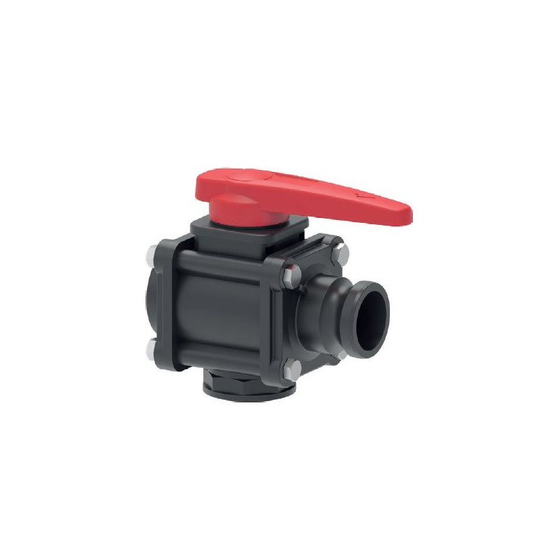 Zawór Kulowy Ręczny 3-Drożny Gwint Wew. 2” Camlock 2” Arag 8026834091733