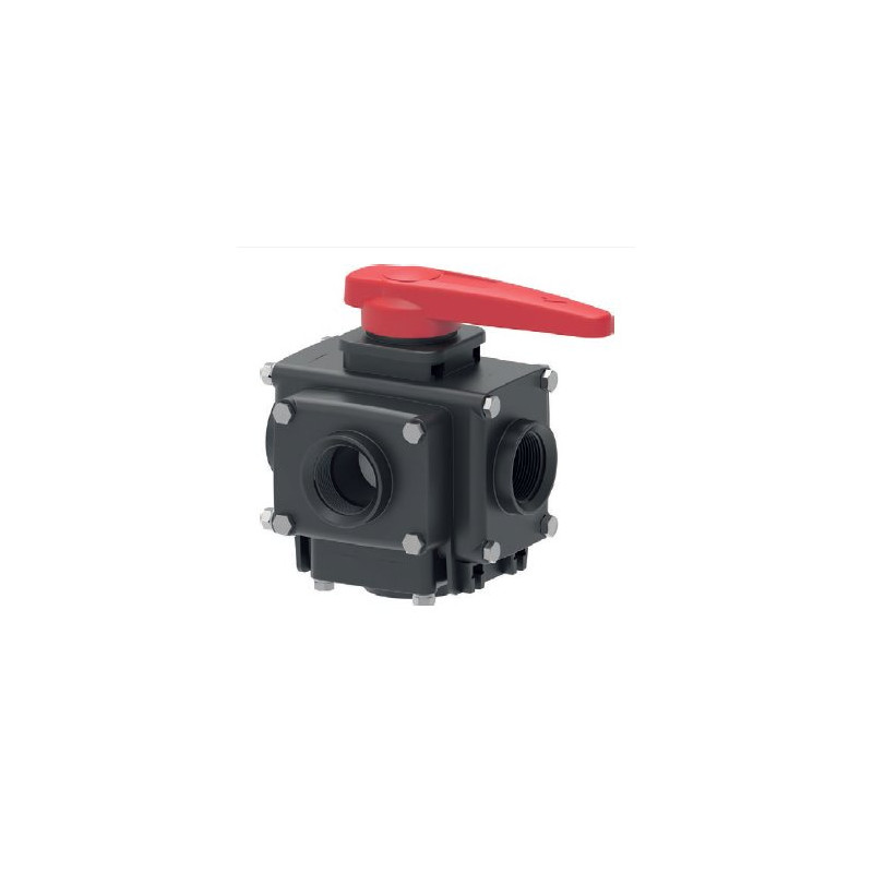 Zawór Kulowy Ręczny 4-Drożny Gwint Wew. 1i1/4” Arag 6280453245A55