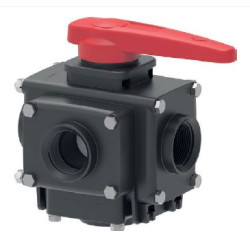 Zawór Kulowy Ręczny 4-Drożny Gwint Wew. 1i1/2” Arag 6280453245A66