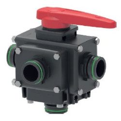 Zawór Kulowy Ręczny 5-Drożny Złącze T6 Arag 6280453456S66