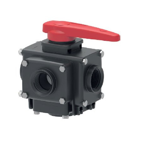 Zawór Kulowy Ręczny 5-Drożny Gwint Wew. 1i1/2” Arag 6280453256A66