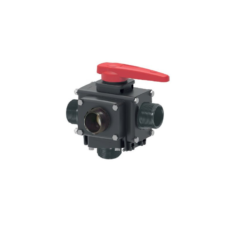 Zawór Kulowy Ręczny 5-Drożny Gwint Zew. 2” Arag 6280453457E77