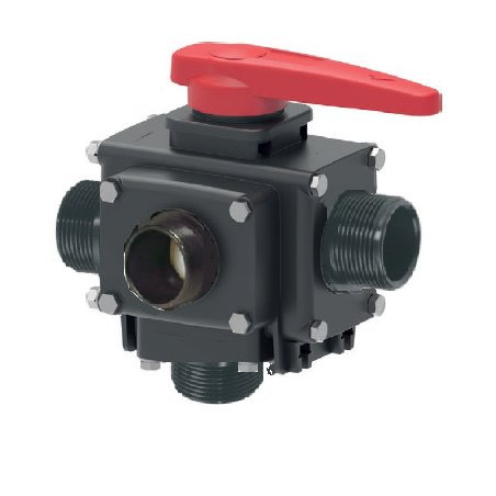 Zawór Kulowy Ręczny 5-Drożny Gwint Zew. 2” Arag 6280453457E77