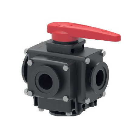 Zawór Kulowy Ręczny 5-Drożny Złacze Kołnierzowe 2” Std. Port Arag 6280453456L66
