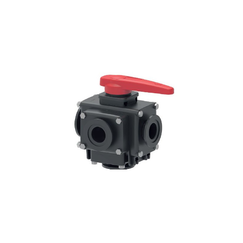 Zawór Kulowy Ręczny 5-Drożny Złacze Kołnierzowe 2” Std. Port Arag 6280453056L66