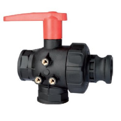 Zawór Kulowy Ręczny 3-Drożny Gwint Wew. 2" F Camlock