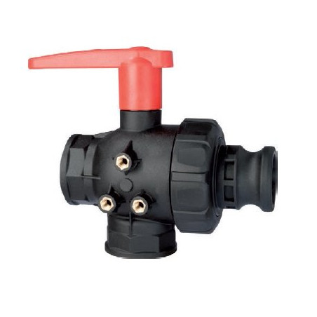 Zawór Kulowy Ręczny 3-Drożny Gwint Wew. 2" F Camlock
