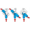 Zawór Kulowy Ręczny 3-Drożny Złącze 2" Arag 628045534437