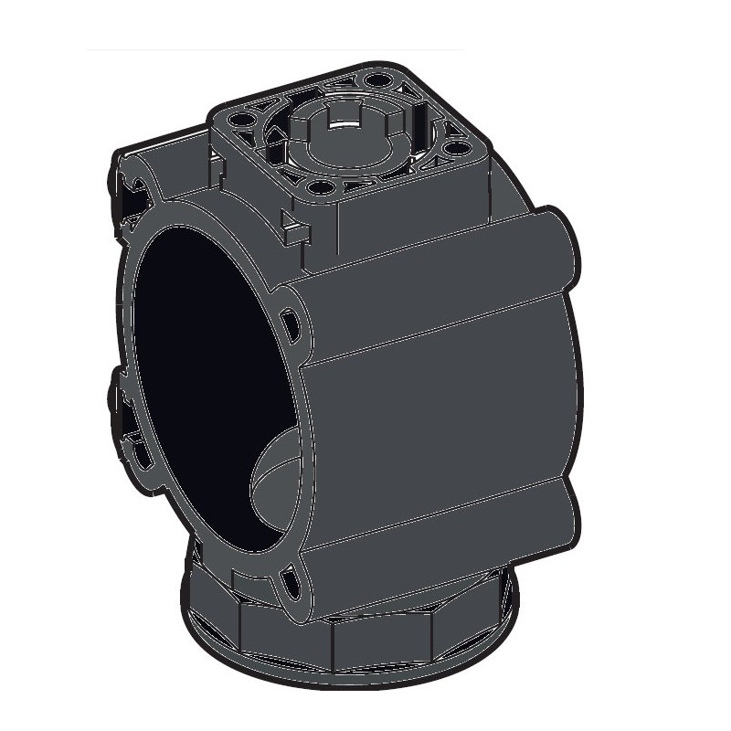 Obudowa zaworu 3-drożnego 1i1/2" dół