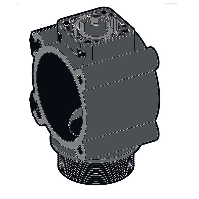 Obudowa zaworu 3-drożnego 1i1/2" dół