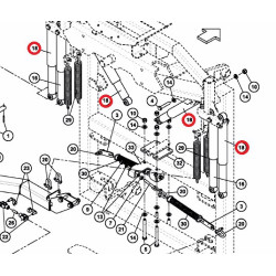 Rau-Amortyzator belki polowej Rau RG00024391 Kverneland / Rau 9000024391000