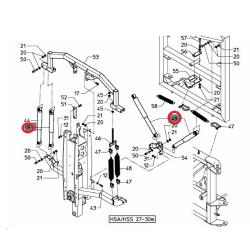 Rau-Amortyzator belki polowej Rau RG00024391 Kverneland / Rau 9000024391000