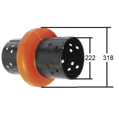 ES60(222mm) Element elastyczny sprzęgła Omega ES60(222mm)/318mm