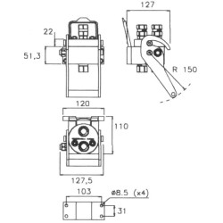 Szybkosprzęg Multifaster 2P206 DN10 2x3/8", przyłącze 1/2" BSP częśc ruchoma