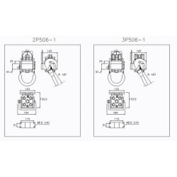 Szybkosprzęg Multifaster 4P506 DN10 4x3/8"+1 x ele., przyłacze 15L - M22x1,5 część ruchoma