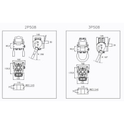 Szybkosprzęg Multifaster 4P508 DN12 4x1/2", przyłacze 1/2" BSP część stała