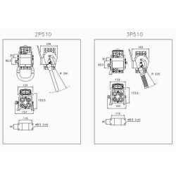 Szybkosprzęg Multifaster 2P510 DN20 2x3/4" przyłącze 3/4" BSP część ruchoma