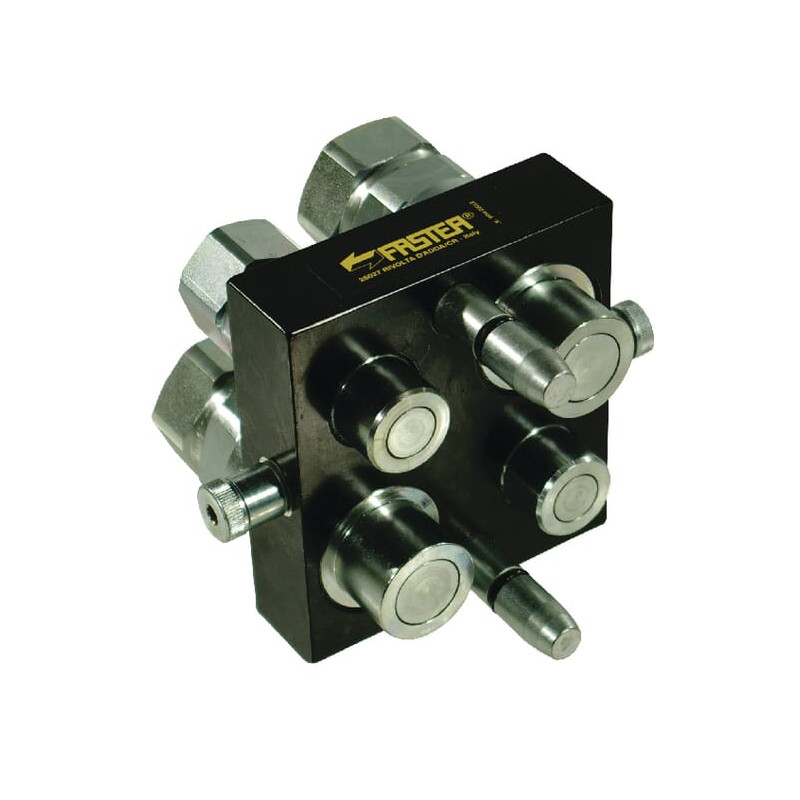 Szybkosprzęg Multifaster 4P510 DN12/DN20 2x1/2" i 2x3/4", przyłącze 2x(1/2"BSP i 3/4"BSP) część ruchoma