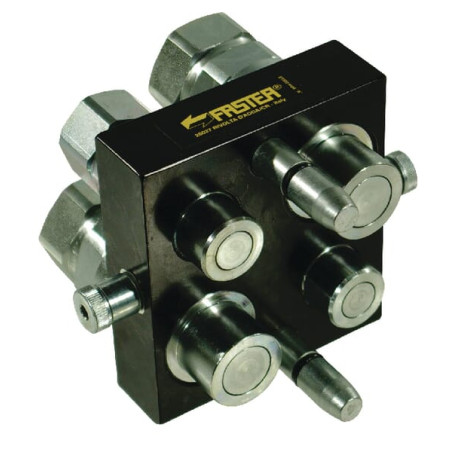 Szybkosprzęg Multifaster 4P510 DN12/DN20 2x1/2" i 2x3/4", przyłącze 2x(1/2"BSP i 3/4"BSP) część ruchoma