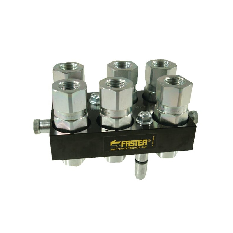 Szybkosprzęg Multifaster 6P608 DN12 6x1/2", przyłacze 1/2" BSP część ruchoma