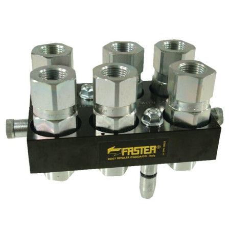 Szybkosprzęg Multifaster 6P608 DN12 6x1/2", przyłacze 1/2" BSP część ruchoma