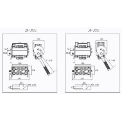 Szybkosprzęg Multifaster  8P808 DN12 8x1/2", przyłacze 1/2" BSP część stała