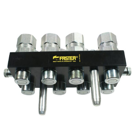 Szybkosprzęg Multifaster 8P808 DN12 8x1/2", przyłacze 1/2" BSP część ruchoma