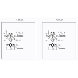 Szybkosprzęg Multifaster 2PB06 DN10 2x3/8", przyłącze 3/8" BSP część stała