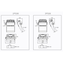 Szybkosprzęg Multifaster 4PS06 DN10 4x3/8", przyłacze 1/2" BSP część stała