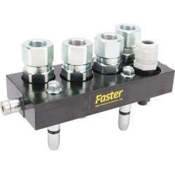 Szybkosprzęg Multifaster 4PS08 DN12 4x1/2"+1 x ele., przyłacze 1/2" BSP część ruchoma