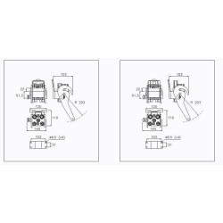 Szybkosprzęg Multifaster 3P506 DN06/DN10 3x1/4", przyłącze 9/16"-18 UNF część ruchoma Seria 3P