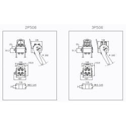 Szybkosprzęg Multifaster 4P506 DN10 4x3/8", przyłacze 1/2" BSP część ruchoma Seria 3P