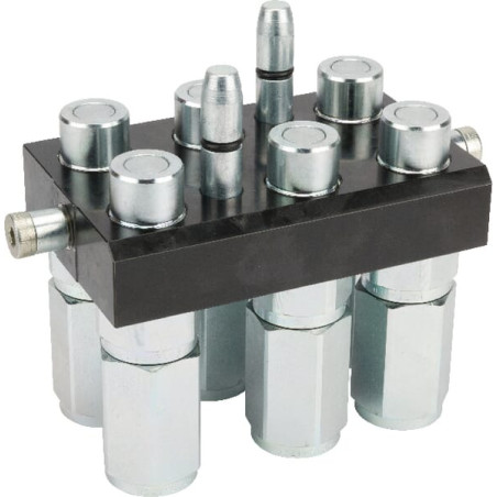 Szybkosprzęg Multifaster 6P608 DN12 6x1/2", przyłacze 1/2" BSP część ruchoma Seria 3P