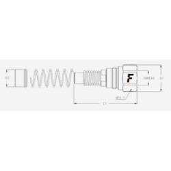 Wkład szybkozłącza hydraulicznego Multifaster wytczka 2P-1"wew.1"