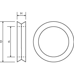 Pierścień uszczelniający 9,2x13x2,5 szybkozłącza Multifaster 1/4"