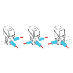 Zawór Kulowy Elektryczny 3-Drożny Złącze T6 Canbus Arag 6280853D14S66