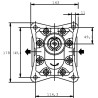 Silnik hydrauliczny KM 30.51R0-84E4-LED/ED