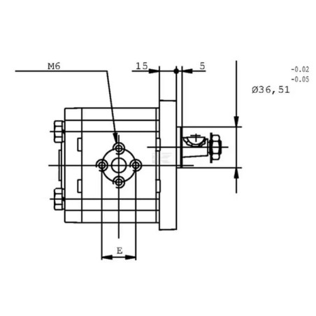 Silnik zębaty PLM20.16R0-82E2-LEA/EB-N-EL