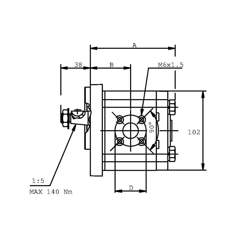 Silnik zębaty PLM20.20R0-54B2