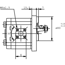 Silnik zębaty PLM20.20R0-54B2