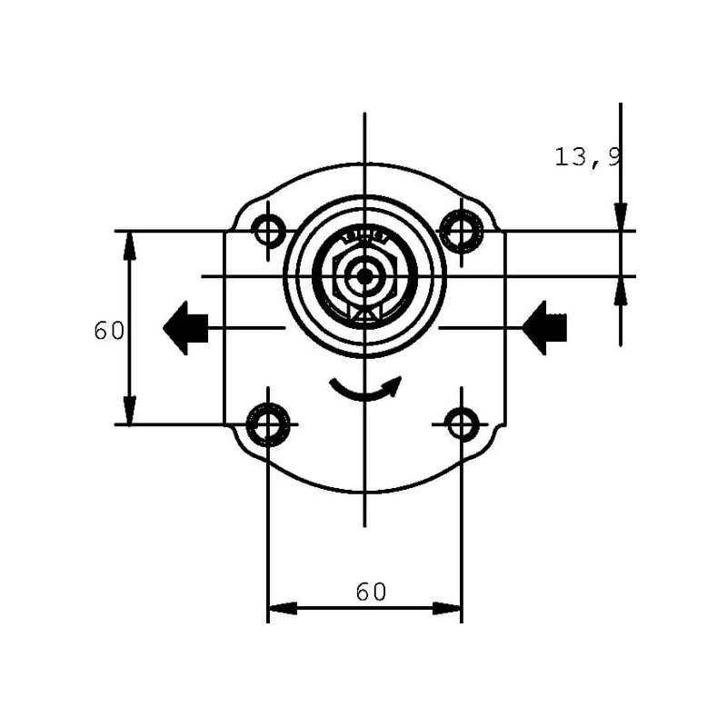 Pompa zębata PLP20.11,2S0-54B4-LBE/BC-N-EL-FS